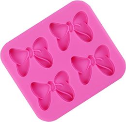 Mouse Bows Cartoon Butterfly Tie Silicone Mold, Bowknot Fondant Mold for DIY Cookie Chocolate Candy Pudding 1224648