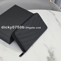 Designer wallet women card holder handbags clutch wallet lady change purse luxury bags fashion leather handbag with box date code267m