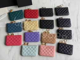 Luxury Brand CC Wallet Pendant Cardholder Top Class Real Pickup Bag Zero Money Bag
