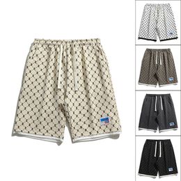 Shorts Trendy Mens 2023 Summer Japanese Fresh Fashion Trendy over Printed Letters Mens Straight Loose Cropped Pants