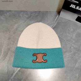 Beanie/Skull Caps Designer Knitted Hat Brim Cap Designer Women's Autumn/Winter Woolen Hat T230910