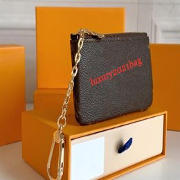 TOP 2022 High quality Luxury design Portable purse KEY P0UCH wallet classic Man women Coin Chain bags BOX N62650265W