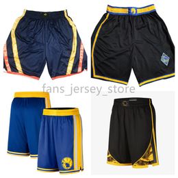 Printed Basketball Shorts Curry Team Trillest shorts 2022-23 City Zip pocket Black Rose Black White Blue285v