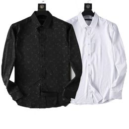 Designers Mens Dress Shirts Business Fashion bberry Classic Long Sleeve Shirt Brands Men Spring Slim Fit chemises de marque Clothi239V