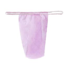 Women's Panties 100pcs For Women Spa T Thong Salon Individually Wrapped Soft Underwear With Elastic Waistband Tanning Wraps D241e