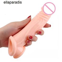 Sex Toys Massager Reusable Penis Sleeve for Male Soft Men Extender Dildo Enhancer Enlargement