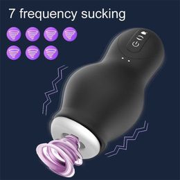 Sex Toys Massager Christmas Present Masturbation Cup for Men Rechargable Automatic Sucking Male Penis Vibrator Toy Blowjobs Machine