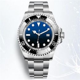 men watch 44mm seadweller automatic watch ceramic bezel stainless steel watches glide lock clasp 2813 movement mens349b