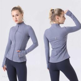 women's jacket Yogas Spring and Autumn Tight-fitting Jackets Thin Sportswear Training Running Gym Yoga Activewear solid color220S