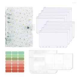 Budget Binder Transparent Handmade Notebook Cash Envelopes System Set Pockets Money Saving Bill Organiser