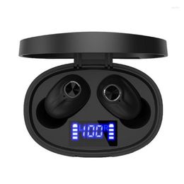 Wireless Bluetooth Headset LED Power Display Earphones TWS Headphones With Mic