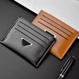 Vintage Card Bag Men's Women's Coin Short Wallet Ultra thin Bank Card Clip 7 Slots Double Sided Whole Volume PC6636236n