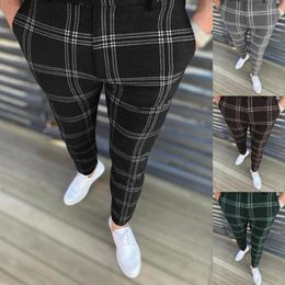 Men's Pants Men's Fashionable Soft Comfortable Trouser Business Social Networking Office Job Interview Stretch Trousers P2505