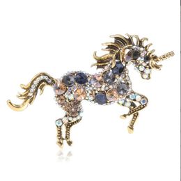 Pins Brooches Cindy Xiang Rhinestone Large Dragon For Women Vintage Colorf Zodiac Animal Pin Chinese Feng Winter Accessories Drop 255f