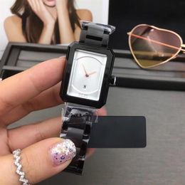 luxury lady watch Top brand Rectangle dial Full Stainless Steel band gold watches fashion watches for women Valentine's Day p255Y