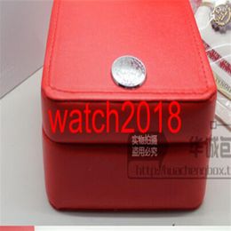 Whole Luxury WATCH Boxes New Square Red box For Watches Booklet Card Tags And Papers In English207U