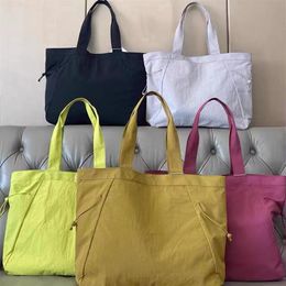 Lu tote bag outdoor bags shopper bag 18L Women handbag designer bag Gym Running Outdoor Sports Travel Phone Coin Purse Casual Belt281T