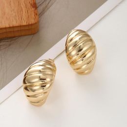 Backs Earrings Shape Croissant Chunky Hoop Clip On For Women Non Pierced Circle 2023 Trending Jewellery Gifts