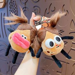 Plush Keychains Pendant Adorable Potatoman with Big Eyes Sausage Mouth Backpack Charms Gifts for Kids Girls Hanging 230911