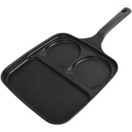 Pans Stone Non-stick Breakfast Pan Three-in-one Multifunctional Household Frying Egg Artefact Small Cute