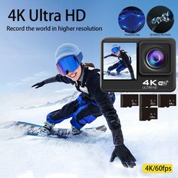 Toy Cameras Action Camera 4K60FPS Fullview UltraHD Touch Screen Waterproof Sport drive recorder Sports Helmet 230911