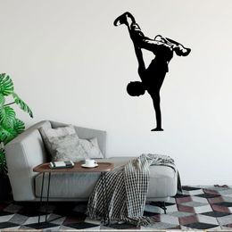 Wall Stickers BreakDance Street Dancing Sticker Fashion Cool For Boys Bedroom Studio Decals Home Interior Decor DIY Mural DW8571