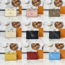 Luxury Designer Card Holder Women Leather Credit Cards Wallet Classic Coin Purse High Quality Multiple Card Positions Wallets With Box