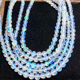 Strand Natural Opal Necklace Polishing Jewellery Crystal Healing Lucky Fashion Accessory Birthday Gift For Women 1pcs 3-6MM
