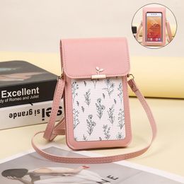 Evening Bags Women Messenger Bag Printed Phone PU Leather Female Shoulder Fashion Ladies Small Crossbody Handbags