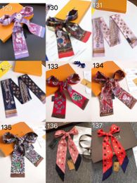 150 Designer Scarf Women's Fashion Cartoon Print Handbag Scarf Letter Hair Band