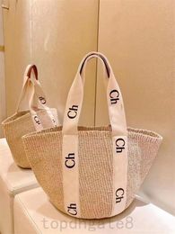 Summer bag woody canvas designer tote bag for women smooth weave large bucket crossbody bag multi styles classical simple daily life XB015