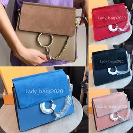 New Classic Ladys Suede Handbag Circle Ring Shoulder Bags Women Designer Flap Chain Bag Crossbody Lady Handbags Messenger Purse