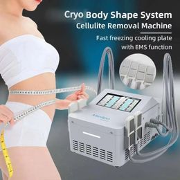 4 Cooling Pads Cryo Shape Muscle Reduce Cellulite Fat Removal Improve Skin Laxity And Wrinkles Machine with EMS