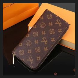 Designer Wallet M60017 Leather Wallet Women Zipper Long Card Holders Coin Purses Woman Shows Exotic Clutch Wallets With box louise338f