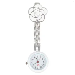 Pocket Watches Digital Watch Quartz Student Hanging White Alloy Girls Women's