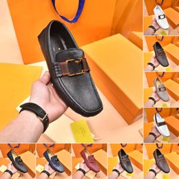 90model Men Dress Shoes Luxury Brand 2023 Leather Designer Mens Loafers Moccasins Breathable Slip on Black Driving Shoes Plus Size 38-46