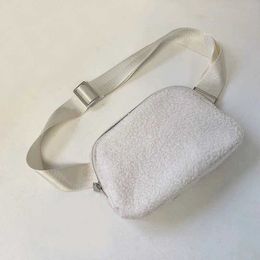 Outdoor Sports Bags LU Belt Fleece Bag Women Men Winter Waist Bag Ladies Gym Elastic Adjustable Zipper Fanny pack forever_bags-8 CXG91111