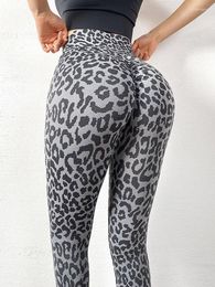 Women's Leggings Leopard Printed Leggins Push Up Jogging High Waist Sexy Women Fitness Pencil Pants Workout Trousers Gym Clothing