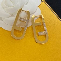 Fashion Ear Stud For Women Luxury Charm Hoop Earrings Gold F Ear Studs Brand Designer Jewelry Bangle Elegant Earring CHD2309114 bertrams