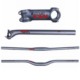 Race Face Next Red Black Matte 3K Carbon Fiber Bicycle Handlebar SET Mountain Bike Handlebar Stem SeatPost212S