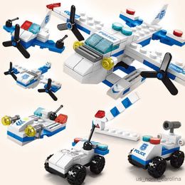 Blocks in Kids Toys Shapes Aviation Spaceport Model Building Blocks Construction Development Gift R230911