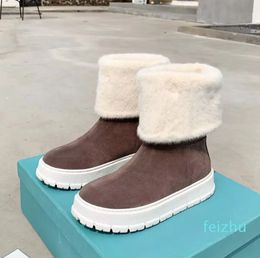 Women Winter Snow Boots Beautiful Designer Comfortable Work Short Bootss Vintage Fur Beautiful Shoes and Martins