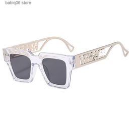 Mens designer sunglasses for women Fashion New Style Street Photo Top Brand Fan Family Box Sunglasses Personalised Letter Big Frame Glasses T230911