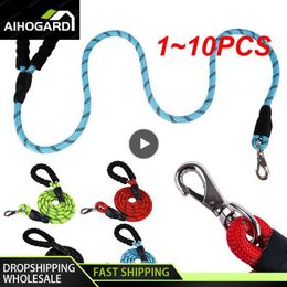 Dog Collars Leashes 1~10PCS Nylon Dog Harness Leash For Medium Large Dogs Leads Pet Training Walking Safety Mountain Climb Dog Leashes Rope 230911