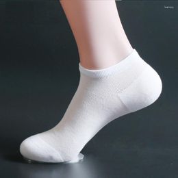 Men's Socks TOP Quality 2 Pairs/Lot Low Cut Bamboo Fibre Mesh Ankle Sneakers Invisible Meias Male Summer Thin Black/White Sokken