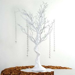 Party Decoration 30 Manzanita Artificial Tree White Centrepiece Party Road Lead Table Top Wedding Decoration 20 Crystal Chains261Q280n