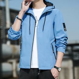 Men's Jackets Men Hooded Jacket Windbreaker Fashion Male Bomber Coat Streetwear Overcoat Harajuku Mens Clothing Large Size 5XL Coats 230911