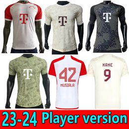 player version KANE 23 24 BAYERN MUNICH soccer jersey JOAO CANCELO DE LIGT SANE 2023 2024 football shirt MUSIALA GNABRY GORETZKA MULLER men KIMMICH fans