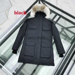 Men's Down Parkas Womens leisure sports down jacket white windproof parker long leather collar cap wolf fur stylish classic adventure coat HKD230911