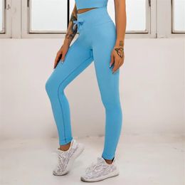 LL Yoga High Waist Leggings Seamless Push Up Sport Women Fitness Gym Running Pants Streachy Gym Girl Legging Candy Colour CK5332297n